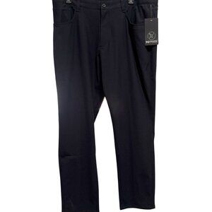 90 DEGREE by Reflex Mens Black Tricot Prime Time Pant 36x30 NWT$98 Stretch